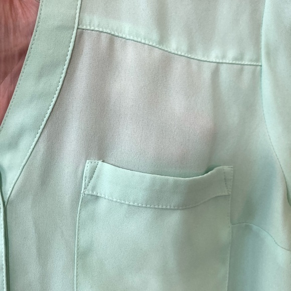 Express Portofino Blouse Mint Green Sz Small - Picture 8 of 8